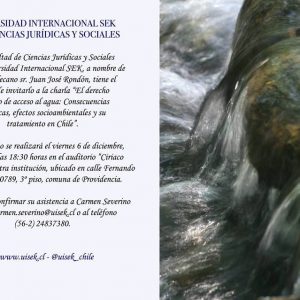 FORO PANEL: El Derecho Humano de acceso al agua: consecuencias jurídicas, efectos socioambientales y su tratamiento en Chile