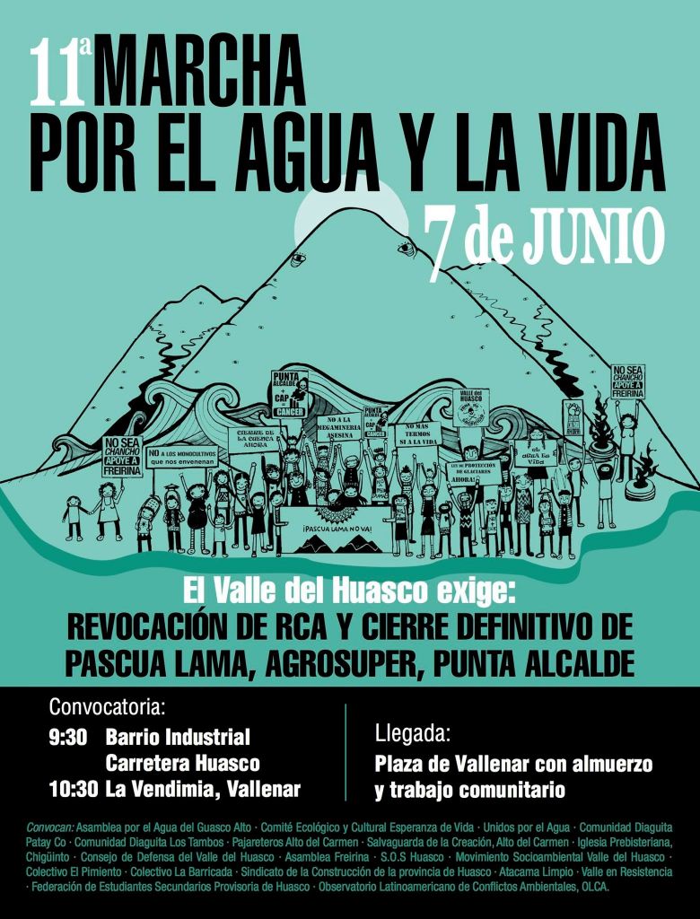 Comunidades del Huasco vuelven a movilizarse por el agua y cierre de Pascua Lama