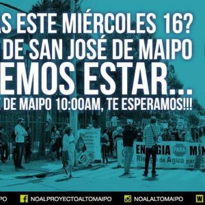 Coordinadora Ciudadana Ríos del Maipo convoca a una nueva manifestación