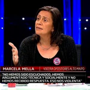 Marcela Mella: Alto Maipo es un proyecto privado que es defendido por el Estado