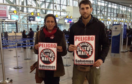 Activistas De No Alto Maipo Interpelan y Funan Al Ministro Máximo Pacheco