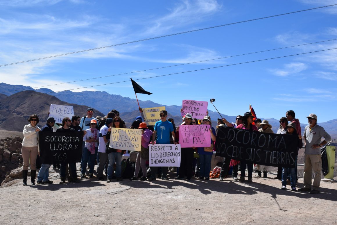 Comunidad de Socoroma protestó pacíficamente en demanda de la revocación de la entrega de 9 mil hectáreas al Ejército