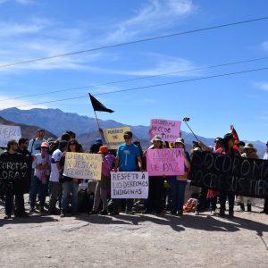 Comunidad de Socoroma protestó pacíficamente en demanda de la revocación de la entrega de 9 mil hectáreas al Ejército