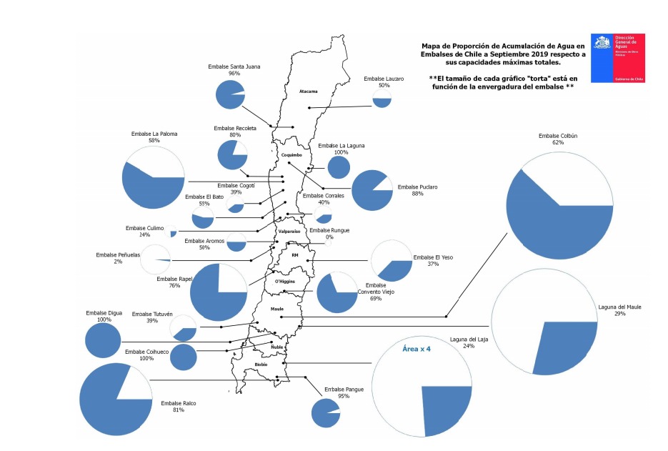 Cada vez menos reservas de agua para Santiago: Embalse El Yeso está a un 37% de su capacidad