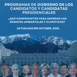Programas de gobierno de los candidatos y candidatas presidenciales. ¿Qué comprometen para abordar los desafíos ambientales y climáticos?
